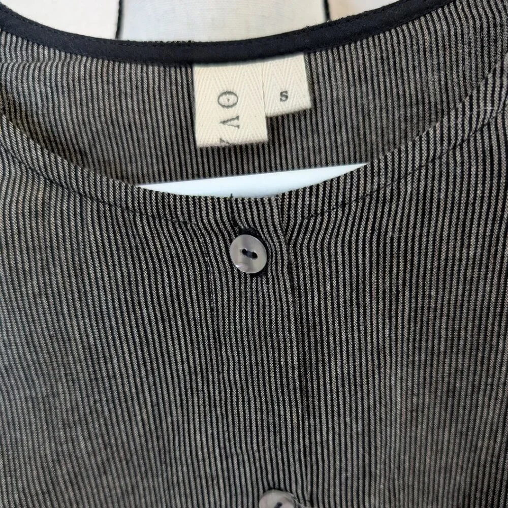 Ovate Maeve blouse in striped cotton, size S - Picture 3 of 4